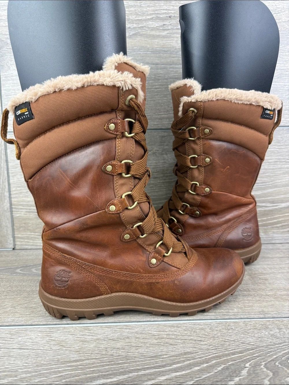 Timberland Mount Hope Brown Leather Waterproof Warm 200gr Women’s Sz 8 Boots